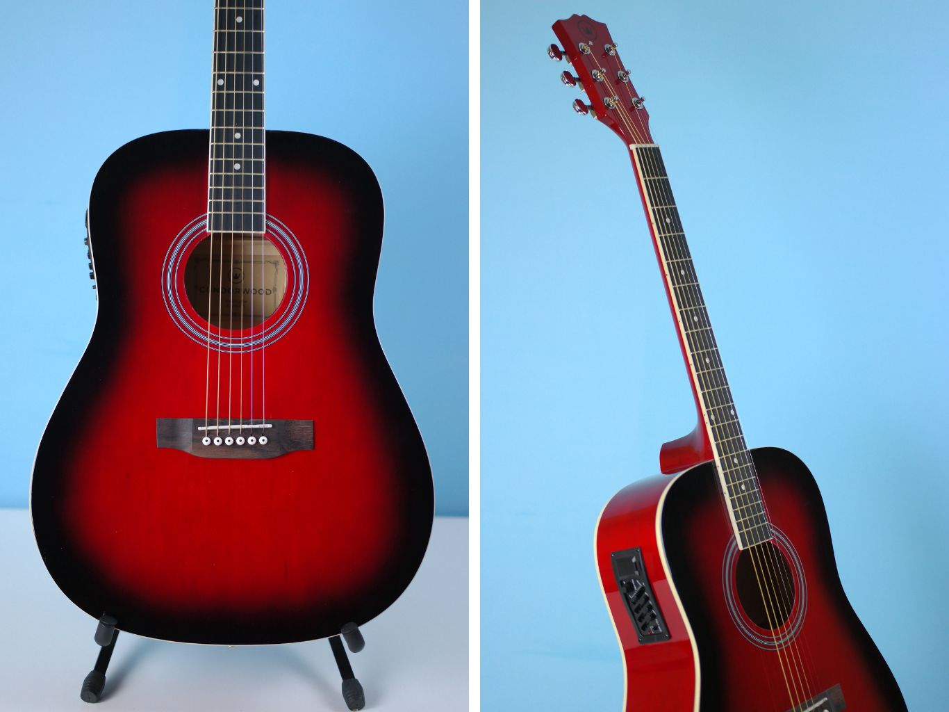 Condorwood AD-200 RB Red Burst elektro-akustinė gitara